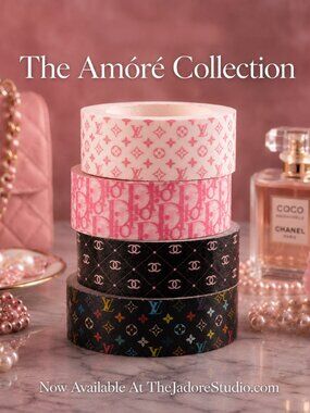 Louis Vuitton, Chanel, Dior Luxe Washi Tape - The Amoré Collection
